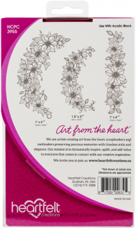 Heartfelt Creations-Clematis Spray cling rubber stamp set